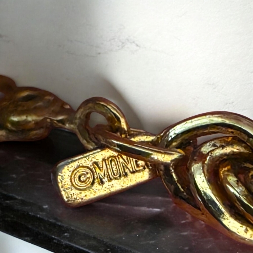 Vintage Monet Gold Rope Chain Necklace — Classic Twisted Chain, 1970s–1980s - Picture 9 of 16